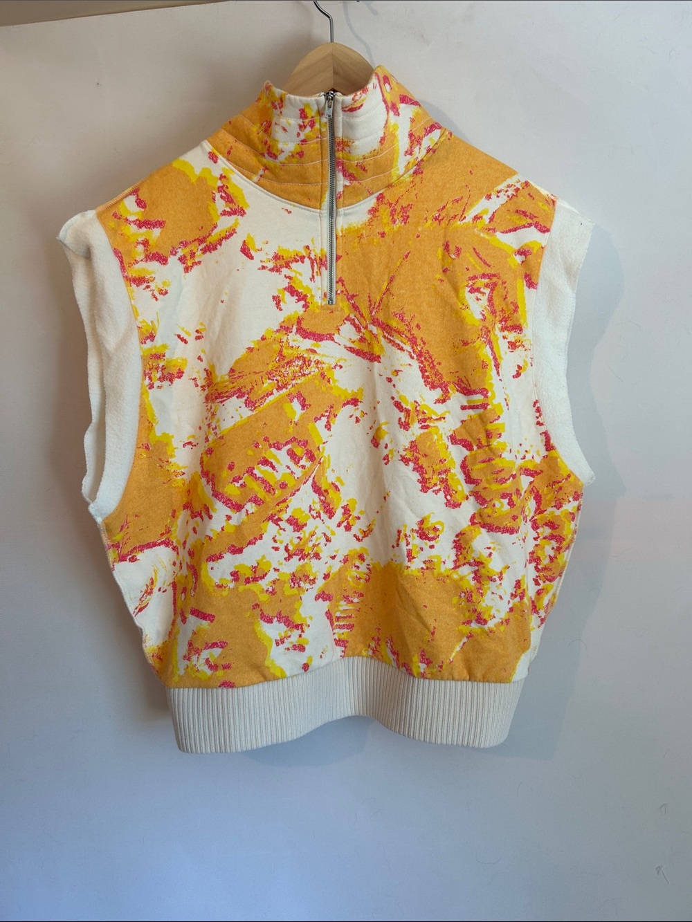 Making the Cut Anthropologie quarter zip vest top size small